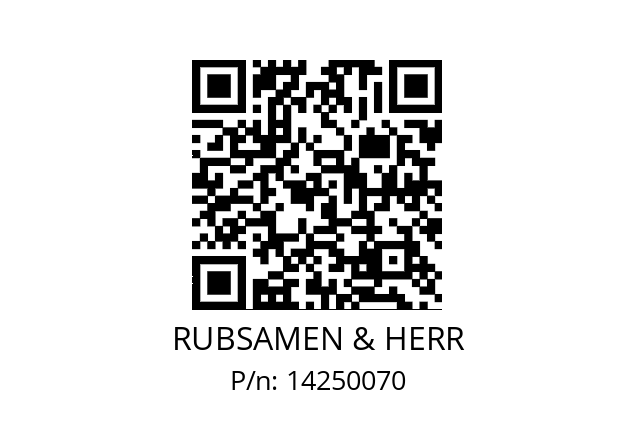   RUBSAMEN & HERR 14250070