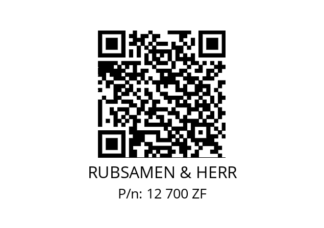   RUBSAMEN & HERR 12 700 ZF