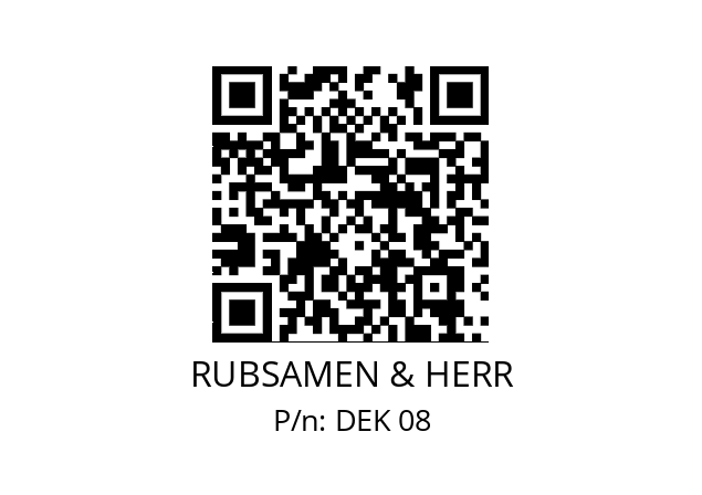   RUBSAMEN & HERR DEK 08