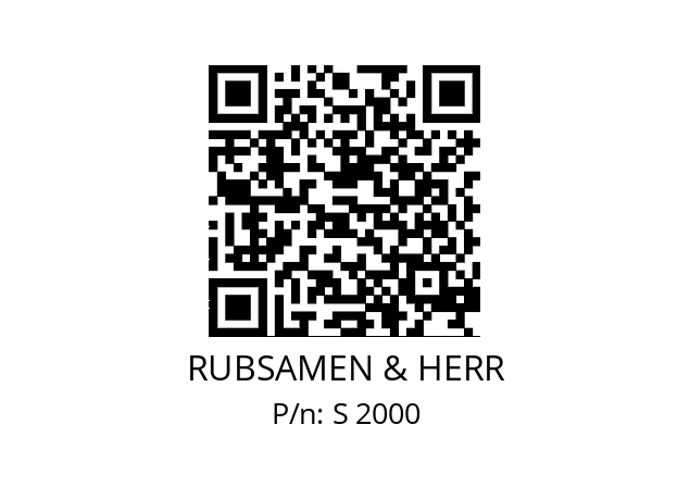   RUBSAMEN & HERR S 2000