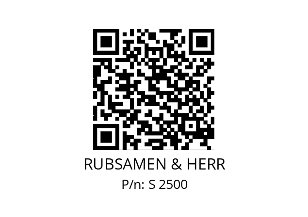   RUBSAMEN & HERR S 2500