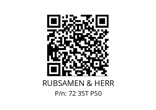   RUBSAMEN & HERR 72 35T P50