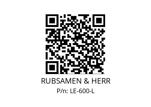   RUBSAMEN & HERR LE-600-L