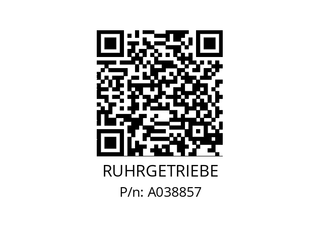   RUHRGETRIEBE A038857