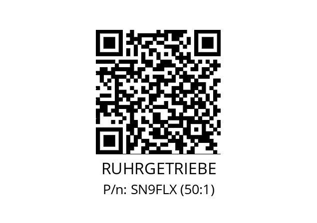   RUHRGETRIEBE SN9FLX (50:1)