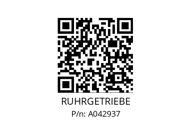   RUHRGETRIEBE A042937