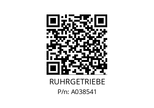   RUHRGETRIEBE A038541