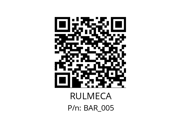   RULMECA BAR_005