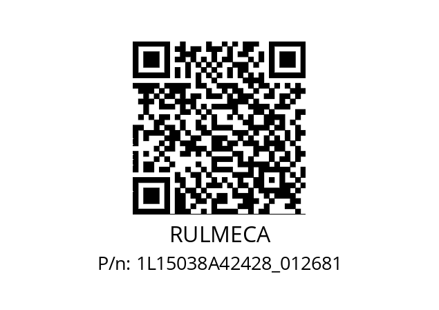   RULMECA 1L15038A42428_012681