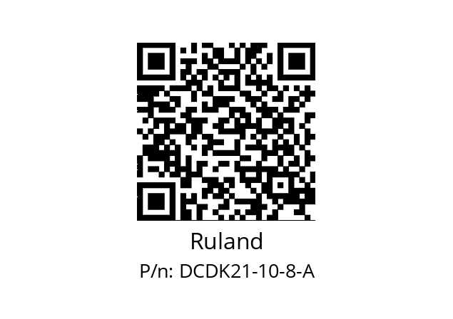   Ruland DCDK21-10-8-A