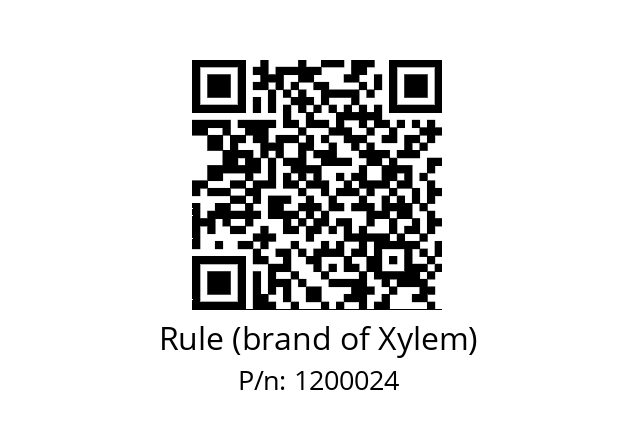   Rule (brand of Xylem) 1200024