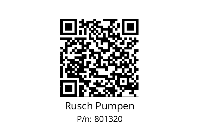   Rusch Pumpen 801320