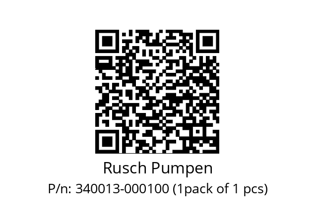   Rusch Pumpen 340013-000100 (1pack of 1 pcs)