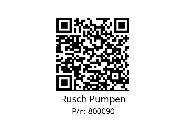   Rusch Pumpen 800090