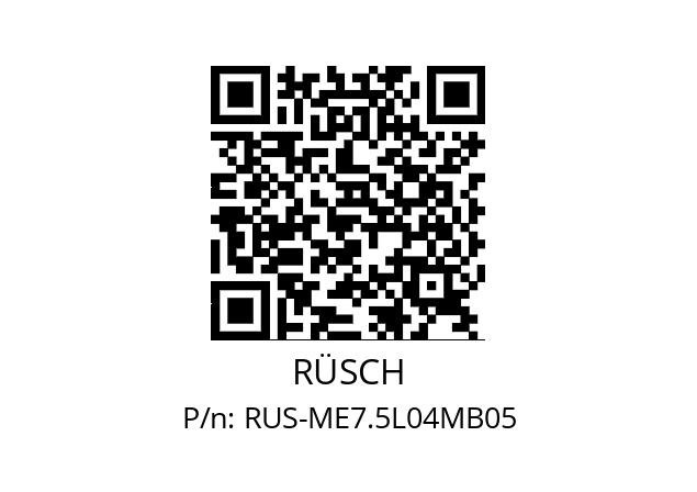   RÜSCH RUS-ME7.5L04MB05