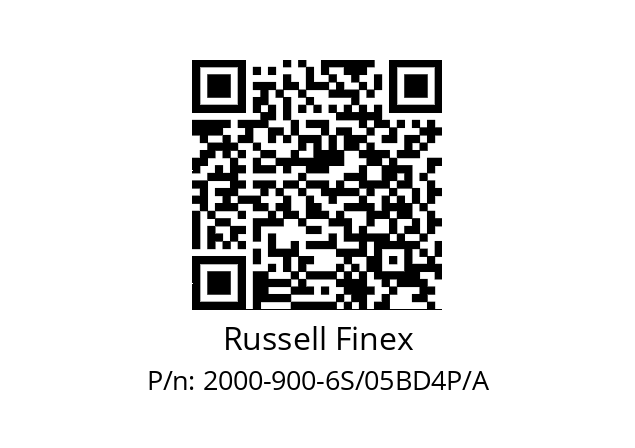   Russell Finex 2000-900-6S/05BD4P/A