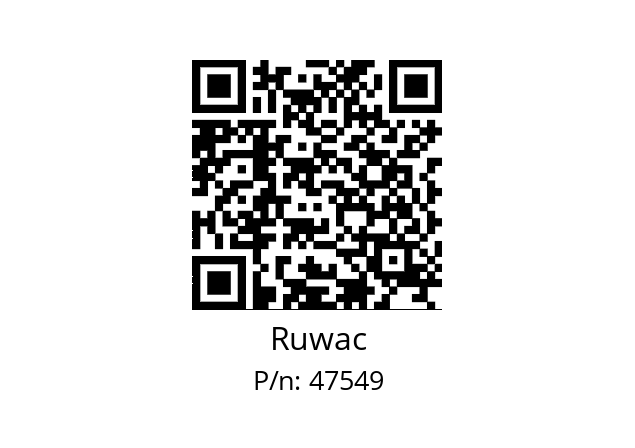   Ruwac 47549