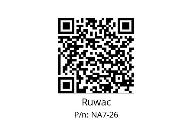   Ruwac NA7-26