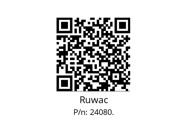   Ruwac 24080.