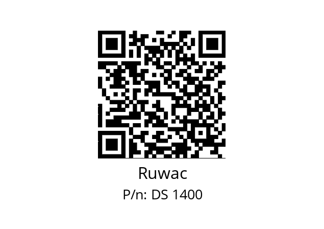   Ruwac DS 1400