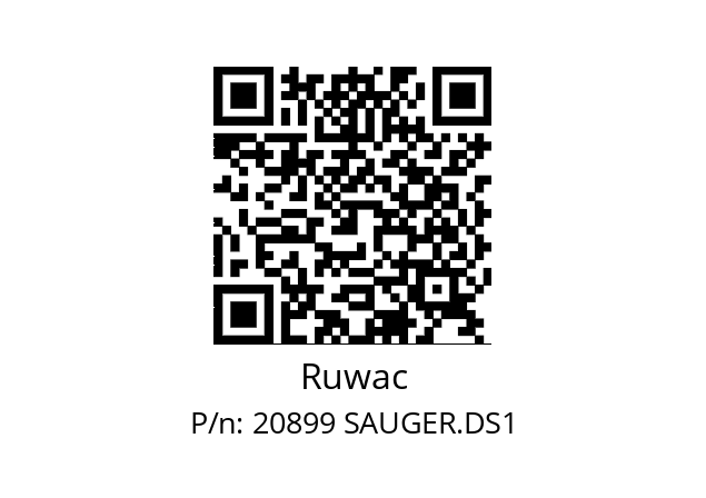   Ruwac 20899 SAUGER.DS1