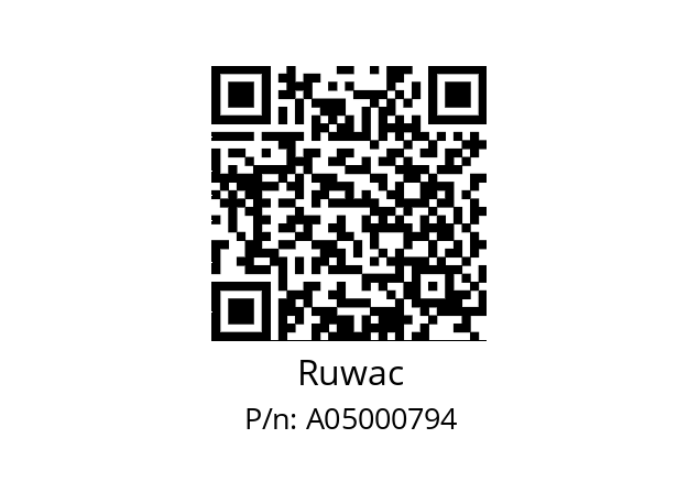   Ruwac A05000794