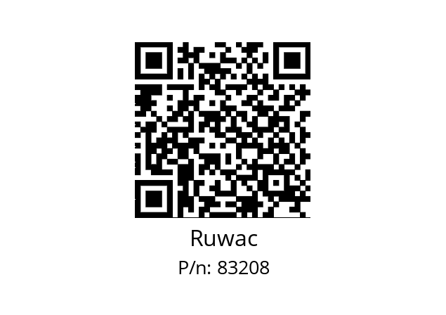   Ruwac 83208