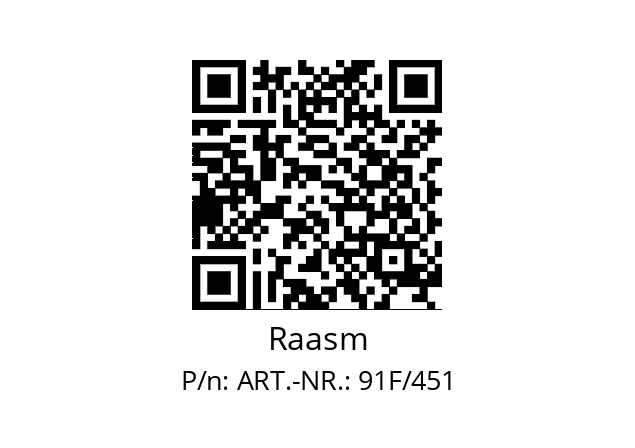   Raasm ART.-NR.: 91F/451