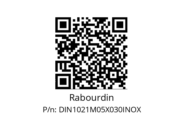   Rabourdin DIN1021M05X030INOX