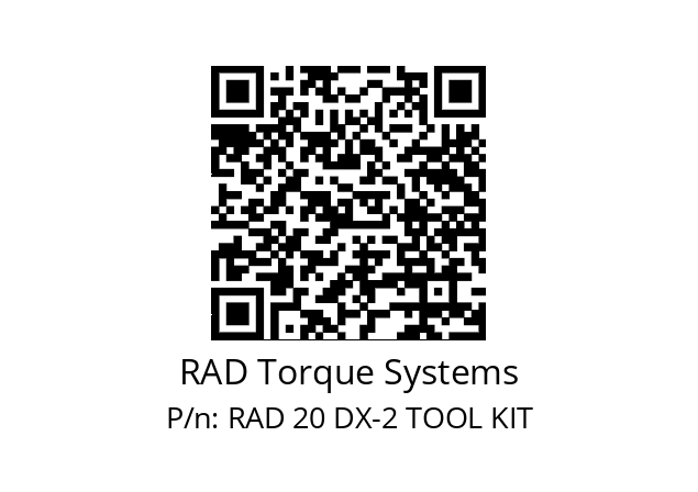   RAD Torque Systems RAD 20 DX-2 TOOL KIT