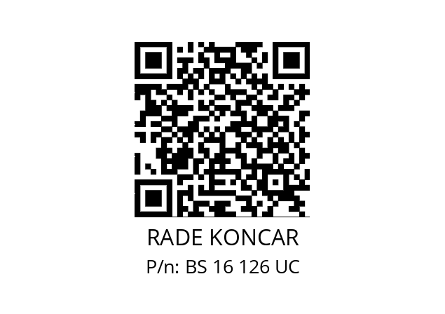   RADE KONCAR BS 16 126 UC