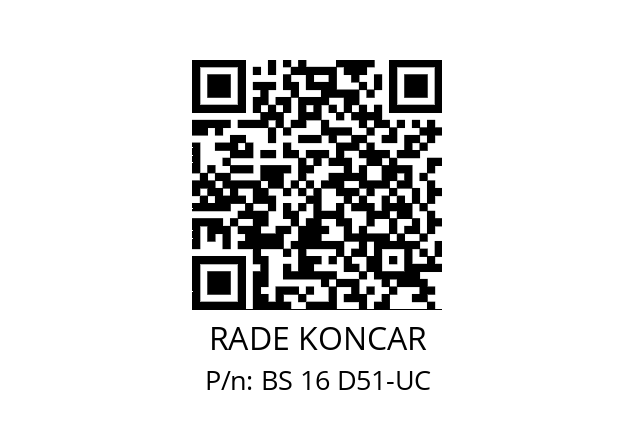   RADE KONCAR BS 16 D51-UC