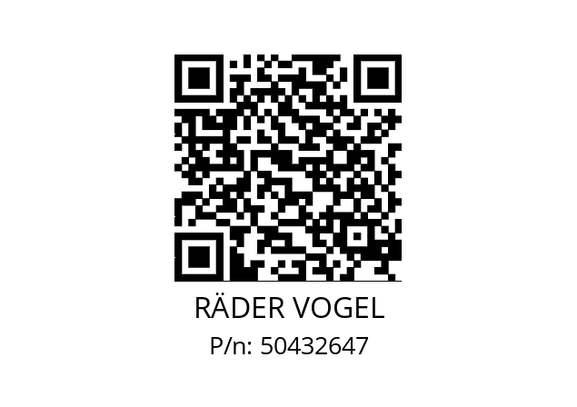   RÄDER VOGEL 50432647