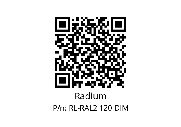   Radium RL-RAL2 120 DIM