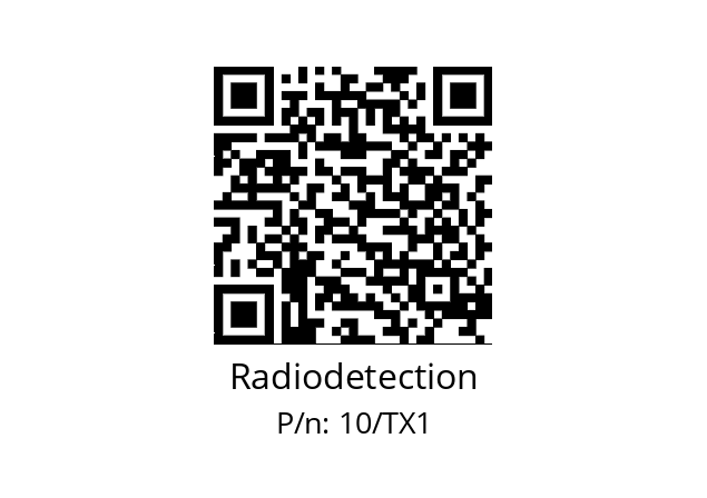   Radiodetection 10/TX1