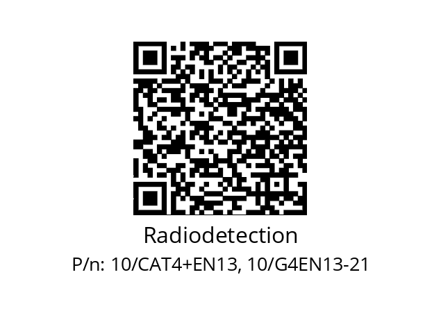   Radiodetection 10/CAT4+EN13, 10/G4EN13-21