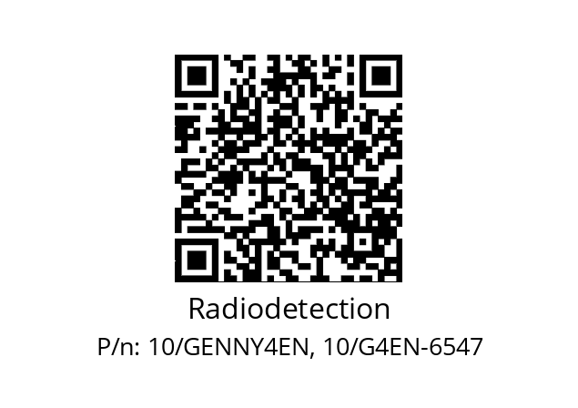   Radiodetection 10/GENNY4EN, 10/G4EN-6547