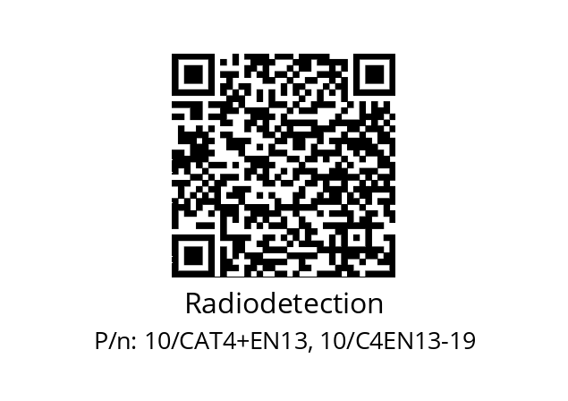   Radiodetection 10/CAT4+EN13, 10/C4EN13-19