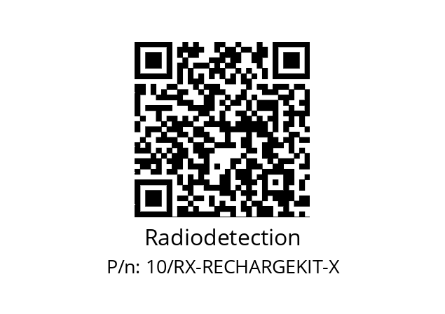   Radiodetection 10/RX-RECHARGEKIT-X