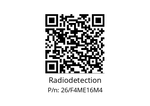   Radiodetection 26/F4ME16M4