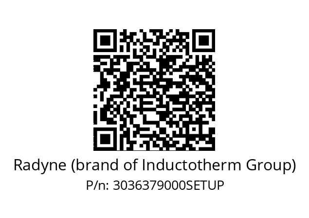   Radyne (brand of Inductotherm Group) 3036379000SETUP