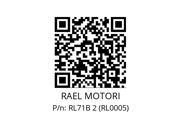   RAEL MOTORI RL71B 2 (RL0005)