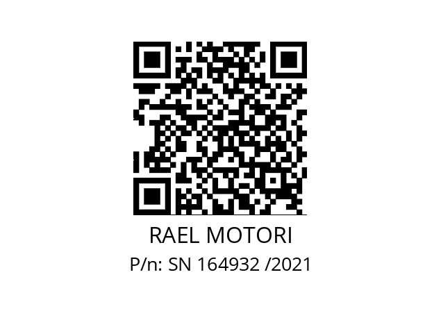   RAEL MOTORI SN 164932 /2021