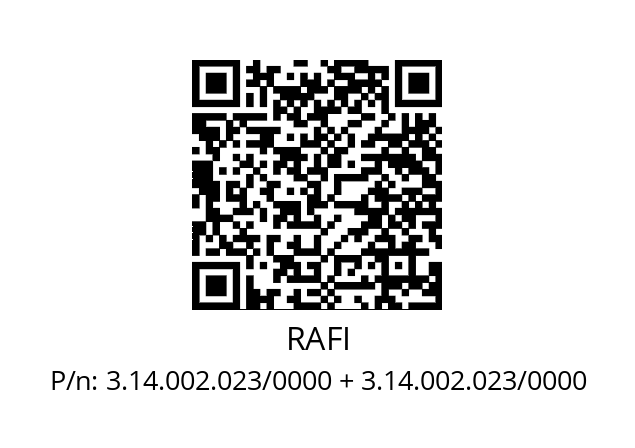   RAFI 3.14.002.023/0000 + 3.14.002.023/0000