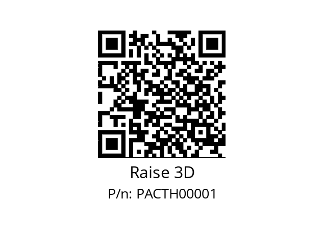   Raise 3D PACTH00001