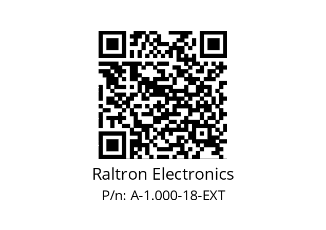   Raltron Electronics A-1.000-18-EXT