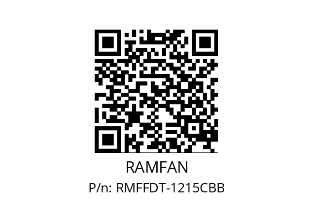   RAMFAN RMFFDT­1215CBB