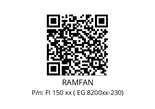   RAMFAN FI 150 xx ( EG 8200xx-230)