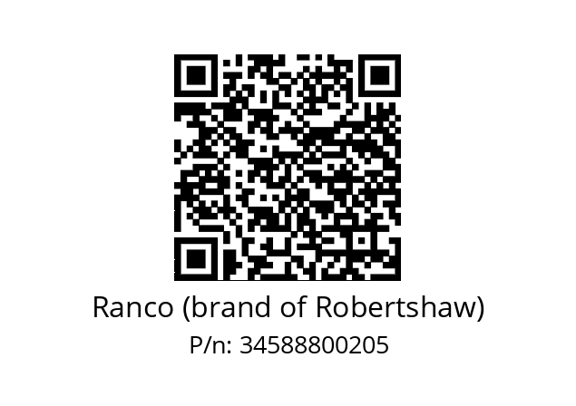   Ranco (brand of Robertshaw) 34588800205