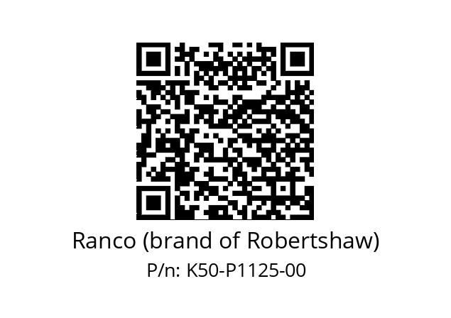   Ranco (brand of Robertshaw) K50-P1125-00